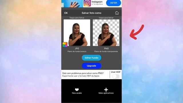 ? COMO deixar IMAGEM em PNG pelo CELULAR ( IOS / ANDROID ) смотреть онлайн