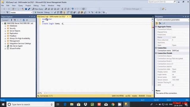How to Create New Users in SQL Server Explained in Hindi смотреть онлайн