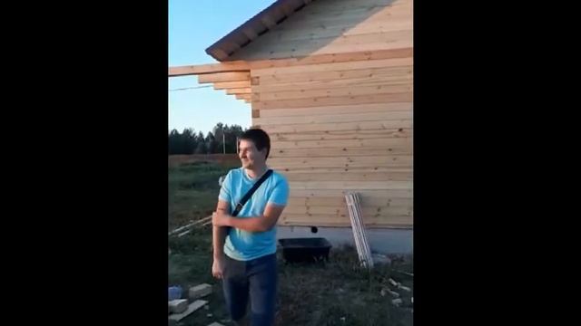 Одноэтажный дом 9х9 из профилированного бруса 150х150 смотреть онлайн