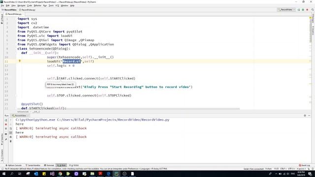 Video Recording GUI with Start/Stop Buttons 2019 | Qt Designer & Pycharm Projects | смотреть онлайн