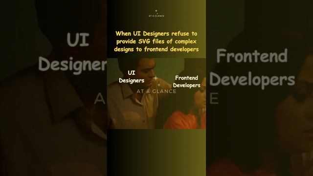 When UI Designers refuse to send SVG files of complex designs to Frontend Developers | At A Glance! смотреть онлайн
