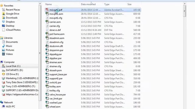 Solid Edge ST6 3D PDF creation смотреть онлайн
