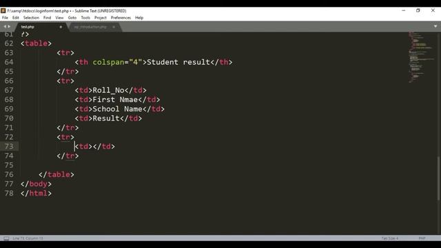 php totorial 23 php SQL SHOW DATA смотреть онлайн