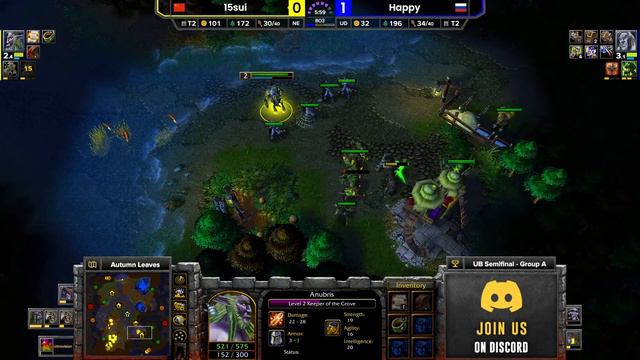 WC3 - TeD Cup 13 - WB Semifinal: [UD] Happy vs 15sui [NE] (Ro 16 - Group A) смотреть онлайн