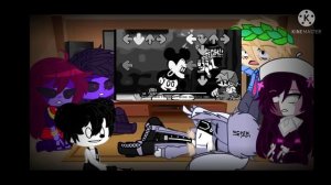 Fnf react to mickey mouse