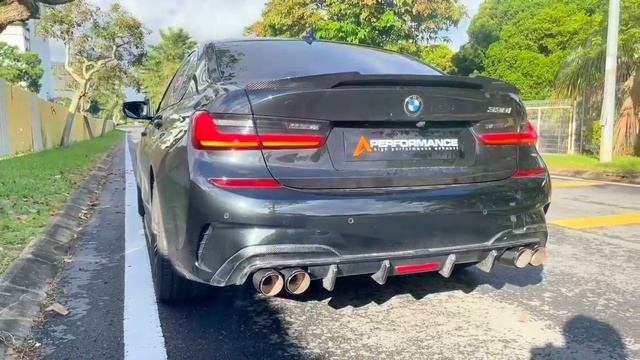 BMW G20 330i  |  A Performance - Down Pipe - Full Set Catback Valvetronic System-Carbon Tips