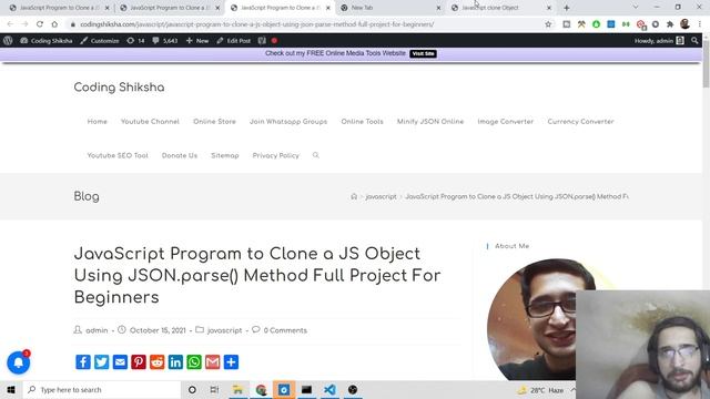 Javascript Cloning Objects Using Object.assign(),Spread Operator & JSON.parse() Methods смотреть онлайн