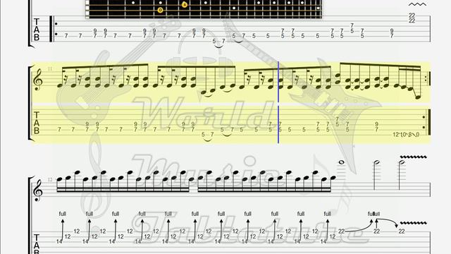 Curse   Paranoid GUITAR TAB