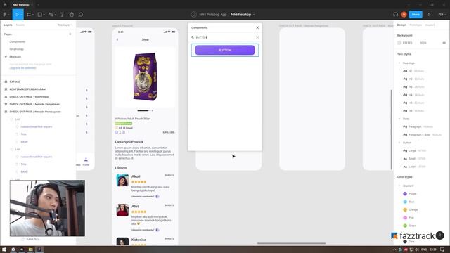 4.11.3 MEMBUAT CHECK OUT PAGE UI DESIGN MENGGUNAKAN FIGMA | BELAJAR UI DESIGN MENGGUNAKAN FIGMA смотреть онлайн