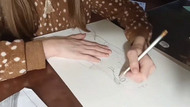 Рисую портрет гуашью ?? Видео Victoria Hamster смотреть онлайн
