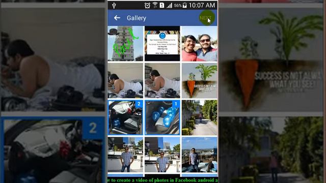 How to create a video of photos in Facebook android app смотреть онлайн