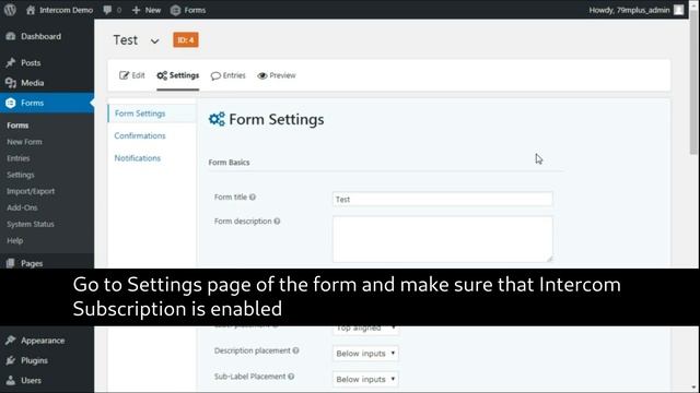Intercom Subscription Plugin for Gravity Forms on WordPress смотреть онлайн