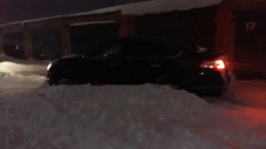 Ниссан Теана полный привод. Езда по снегу2