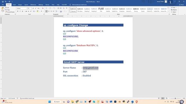 Configure SQL Server Database Mail Profile Using Gmail | 2023 смотреть онлайн