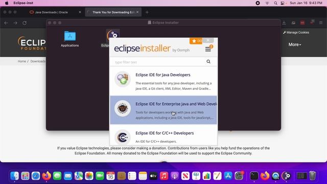 Installing eclipse 2021-12 on MacOS смотреть онлайн