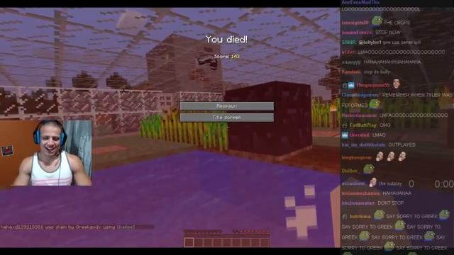 Tyler1 Griefing Greekgodx in Minecraft смотреть онлайн