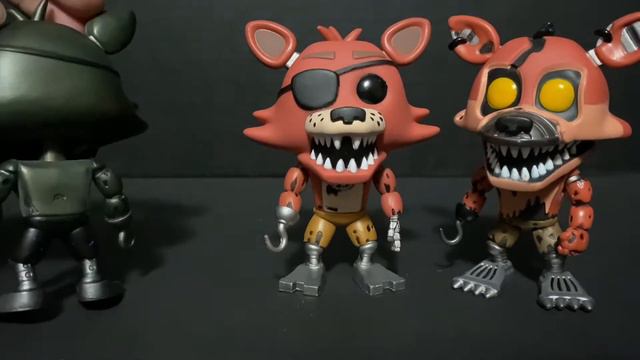 Funko POP! FNAF Review Part 4 Cupcake w Chase Nightmare Bonnie Chica and Foxy. Plus Phantom Fox