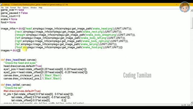 PYGAME SNAKE GAME TUTORIAL IN TAMIL | PYGAME TUTORIAL SNAKE GAME CODE | PYTHON BEST PYGAME GAMES смотреть онлайн