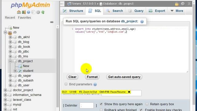 insert data into the table using mysqli in Nepali смотреть онлайн