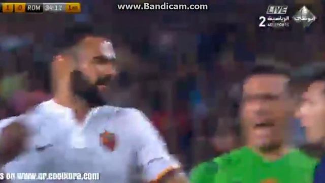 Lionel Messi Yellow Card fight vs As Roma Barcelona 1 0 As Roma 05 8 2015 смотреть онлайн