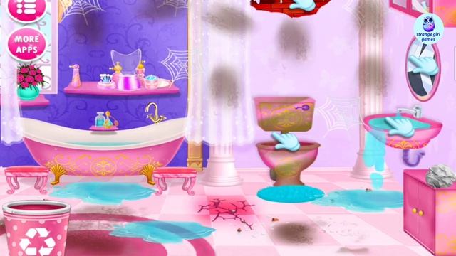 Princess House Cleanup Girls (1) // Living Room Cleaning @strangegirlgames смотреть онлайн