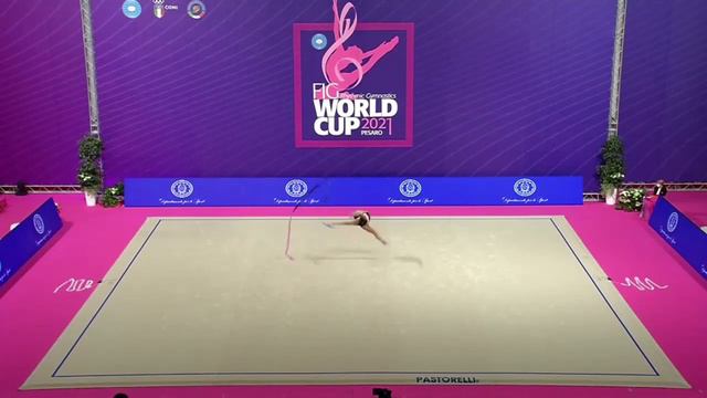 DOKUTSAJEVA Erika Ribbon Qualifications World Cup Pesaro 2021 смотреть онлайн