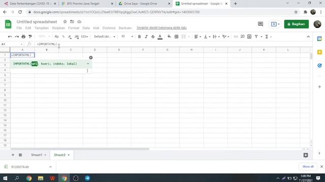 Mengambil data dari web ke spreadsheet atau google sheet realtime otomatis смотреть онлайн