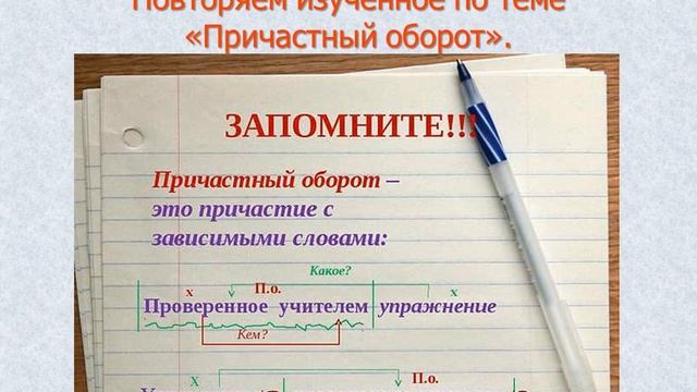 Русский язык 7 класс "Никто не забыт, ничто не забыто. Повторение по теме "Причастный оборот" смотреть онлайн