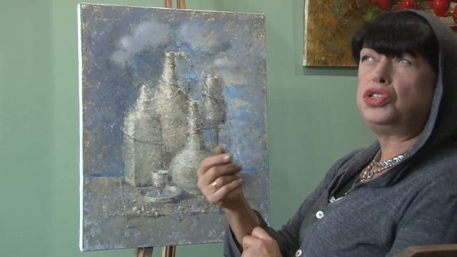 Обзор картины Елены Ильичевой -"Город из белого песка" смотреть онлайн