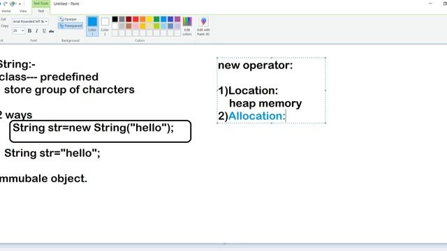 Core Java 39) String object Created by using new operator in Java | Java Tutorials | AndroIndian смотреть онлайн