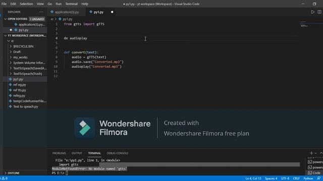 Text to speech using python///How to convert text to speech using python смотреть онлайн