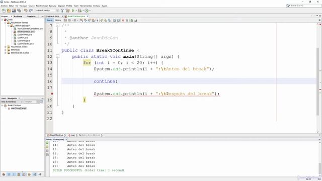 Las Instrucciones break y continue en Java смотреть онлайн