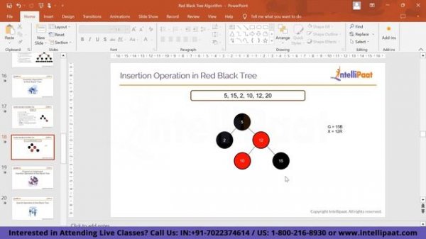 Red Black Tree Algorithm | Red Black Tree | Data Structures And Algorithms | Intellipaat