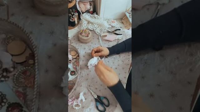 Шебби шик -шьём сердечки подвесы ко дню Святого Валентина