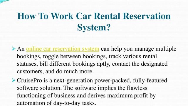 Car Rental Reservation System смотреть онлайн