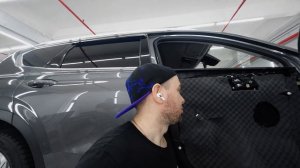 Шумоизоляция Hyundai Santa Fe IV (шумка) \ Бронирование пленкой лобового стекла Хендай СантаФе 4