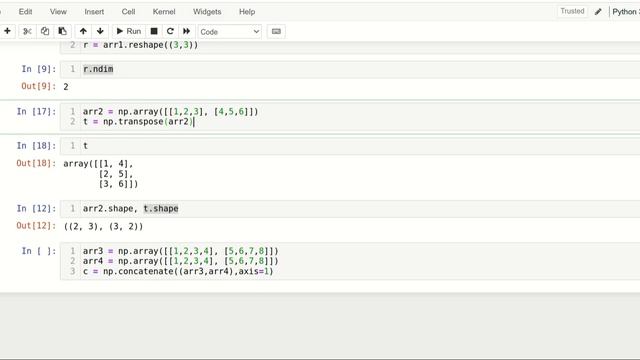 Array Manipulation in Numpy|Python|Telugu смотреть онлайн