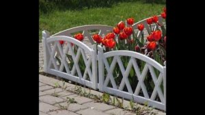 Варианты заборчиков для клумбы