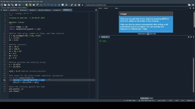 Python 11: Mass with Two Springs and Friction смотреть онлайн