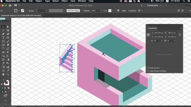 Learn Skills For QUALITY ISOMETRIC DESIGN - Illustrator Isometric House Tutorial