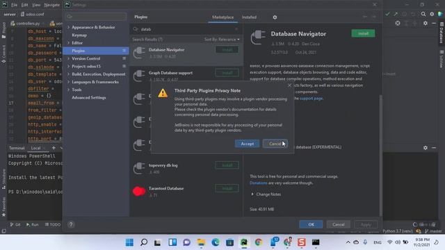 Install odoo enterprise v15 windows and configure with pycharm and use postgresql смотреть онлайн