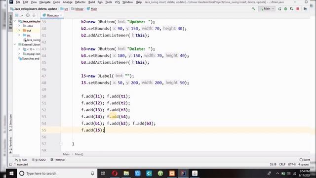 Java first project using java swing and java frame | java swing and JFrame complete tutorial смотреть онлайн