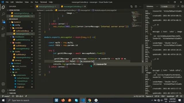 Real Time Chat App Node Js React Js Express Js MongoDB Socket.Io MERN Message Get and Display #19 смотреть онлайн