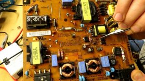 Ремонт телевизора LG 32LS570T  нет дежурки после грозы - замена ШИМ