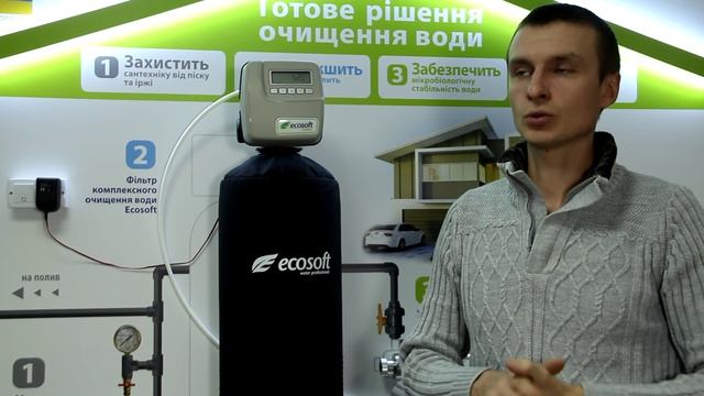 Фильтр для умягчения воды и удаления железа колонного типа Ecosoft FK 1465 CG смотреть онлайн
