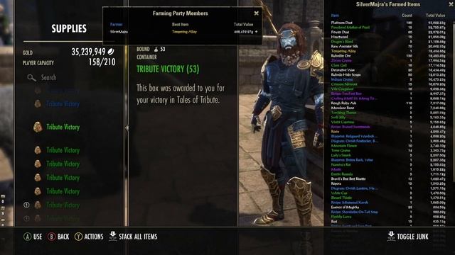 Farm NPCs for HUNDREDS of THOUSANDS of Gold @ Tales of Tribute! Elder Scrolls Online (ESO) High Isl смотреть онлайн