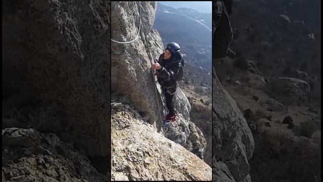 Виа Ферата на Ильяс Кая в Крыму, зимняя версия. Вован Штурмует самый сложный маршрут Via Ferata смотреть онлайн