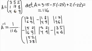 2015-01-28. Обратная матрица 3x3