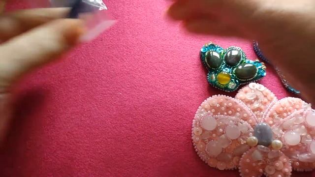 Распаковка посылок с камнями для рукоделия с "Алиэкспресс" и "eBay". Мои броши! смотреть онлайн