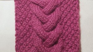 Узоры спицами //  Объемная коса